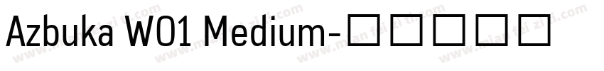 Azbuka W01 Medium字体转换